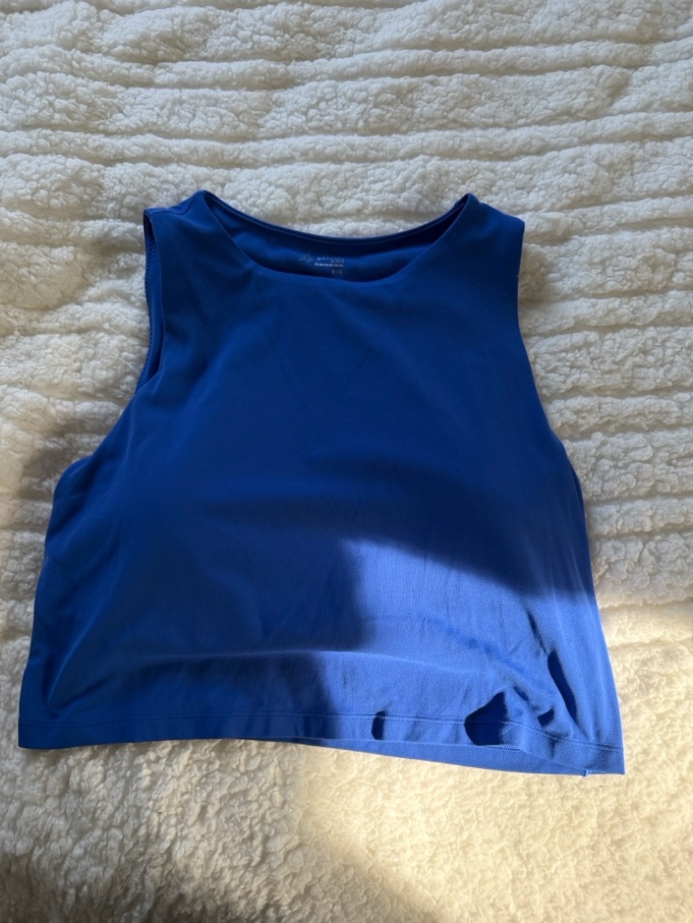aerie Royal Blue Crop Tank Top